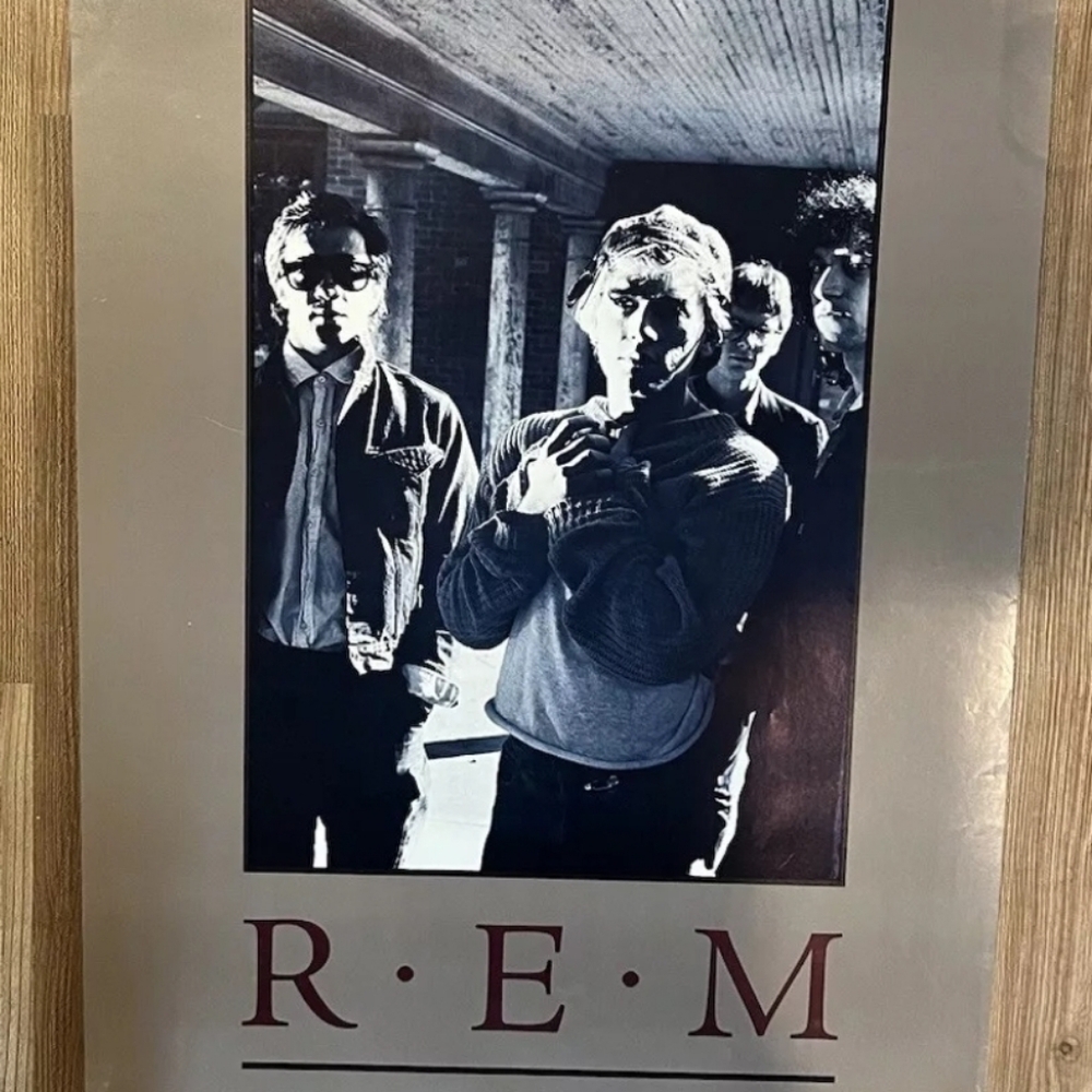 REM Vintage 1986 Promo Poster